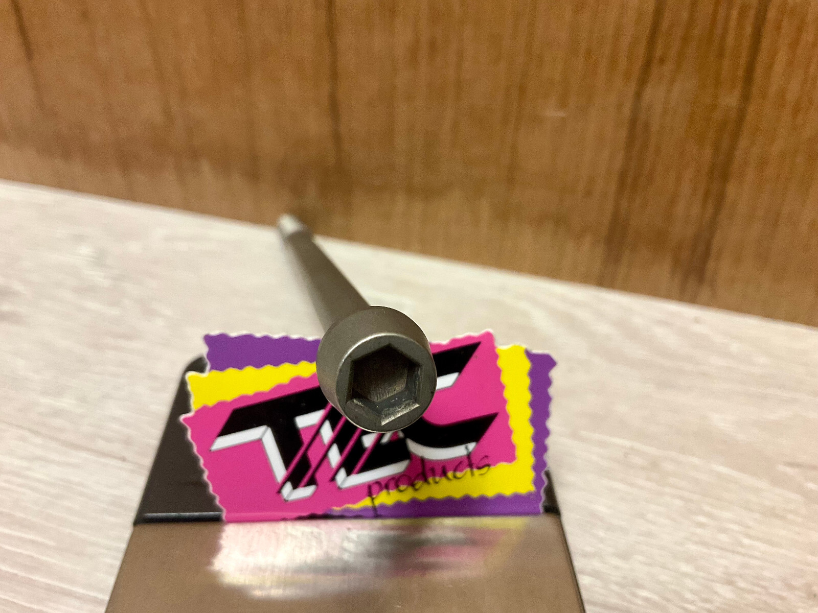 Vintage NOS TEC products TITANIUM matte quill stem expander stem bolt M8x145 XT R