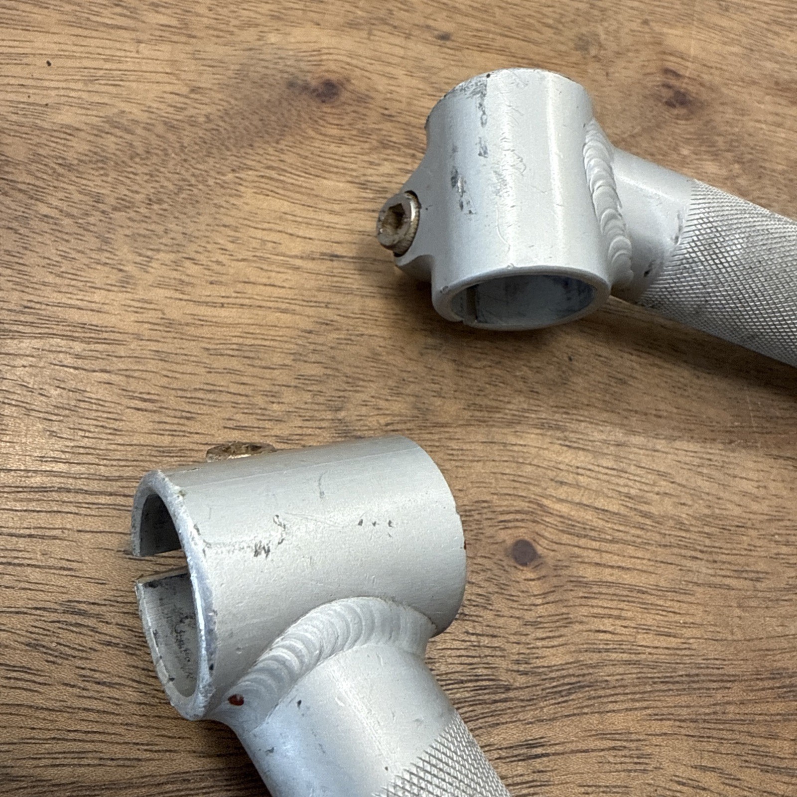 Control Tech Control Stix Silver Bar Ends Welded L-Bend