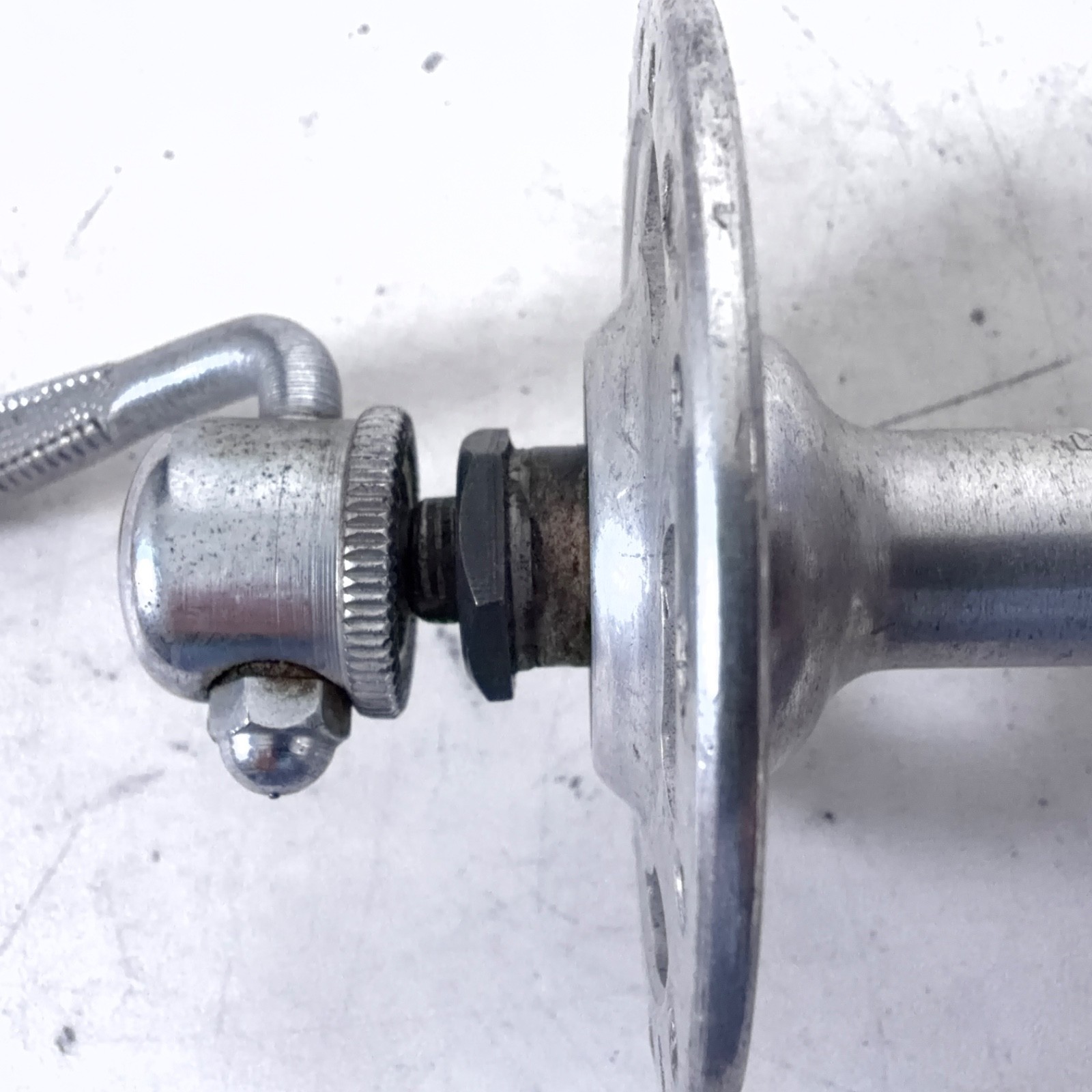 Shimano High Flange Drilled Vintage Front Hub Quick Release 97mm OLD 36 Hole