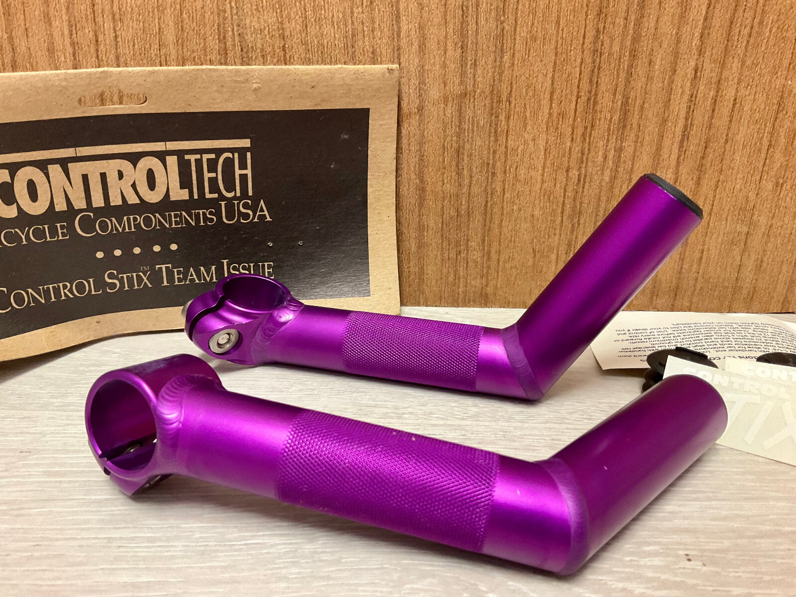 Vintage old school NOS Controltech USA TEAM ISSUE climbing bar STIX purple o.pack