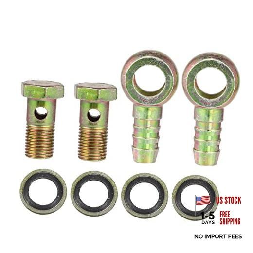 Banjo Bolt M14x1.5 14mm Banjo Hose Barb Bolt Fittings Brake Line Fitting