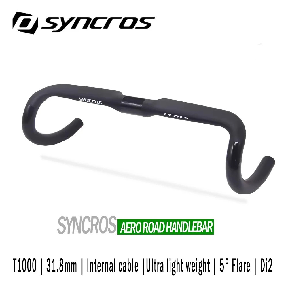 Aero Carbon Road Bike Drop Bar Full Internal Routing 5 Degree Flare 31.8mm Clamp