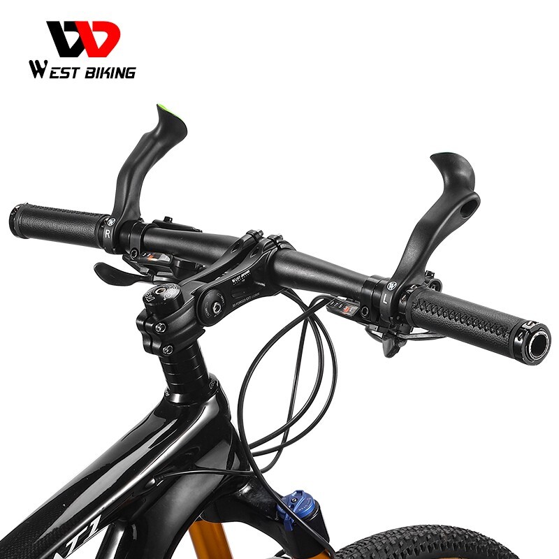WEST BIKING MTB Bike Handlebar Bar Ends Ergonomic Extended Bicycle Bar Ends
