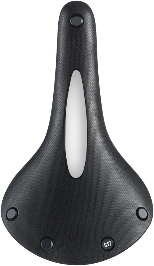 Brooks C17 Carved All Weather Saddle – Black 162mm Width Steel Rails