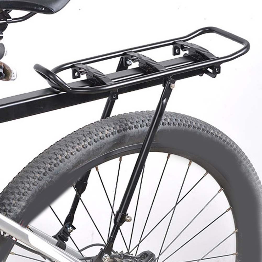 Lightweight Aluminum Rear Bike Pannier Rack with Quick Release Screw Mount
