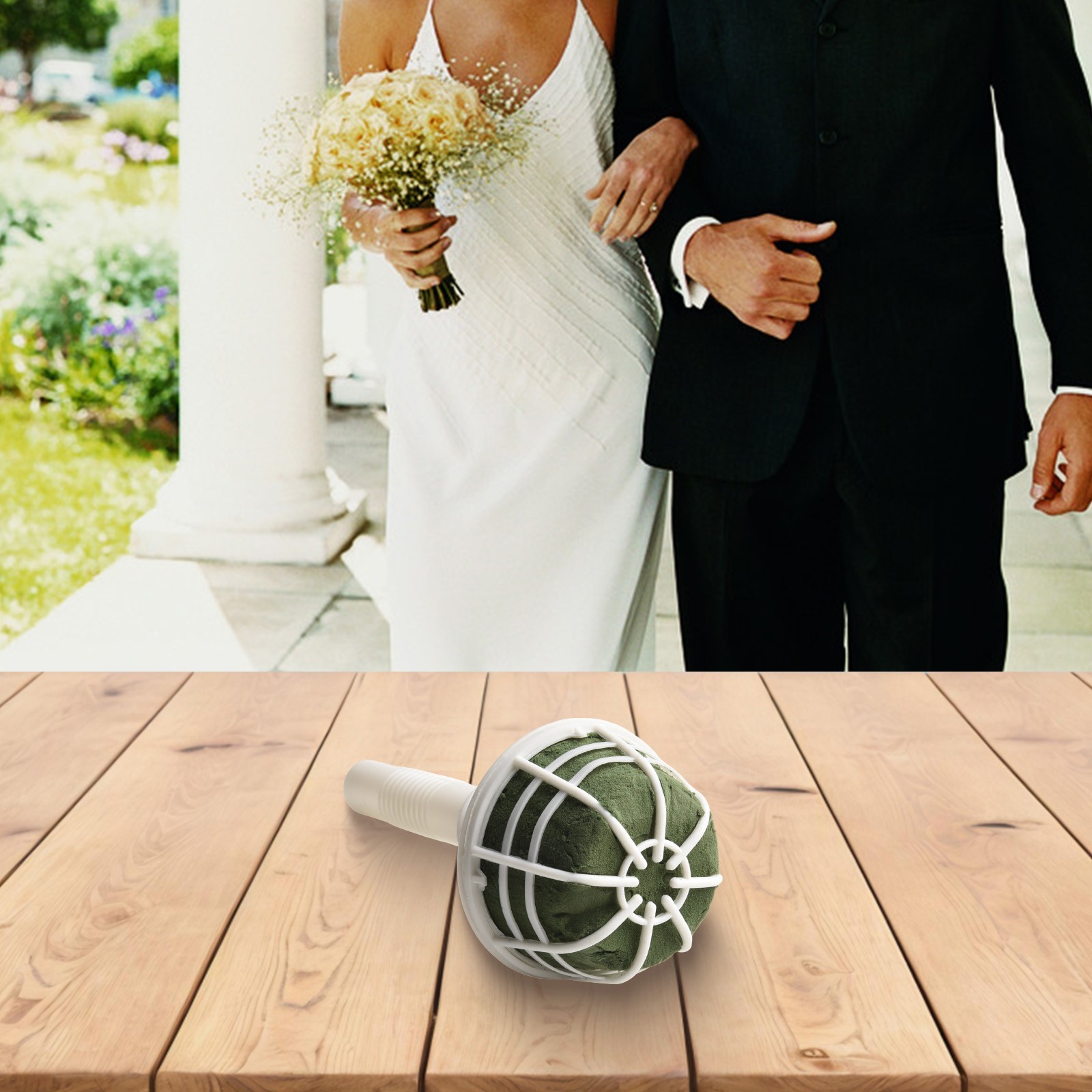 Foam Floral Holder Flower Holder 8cm Handle Accessories Foam High Quality
