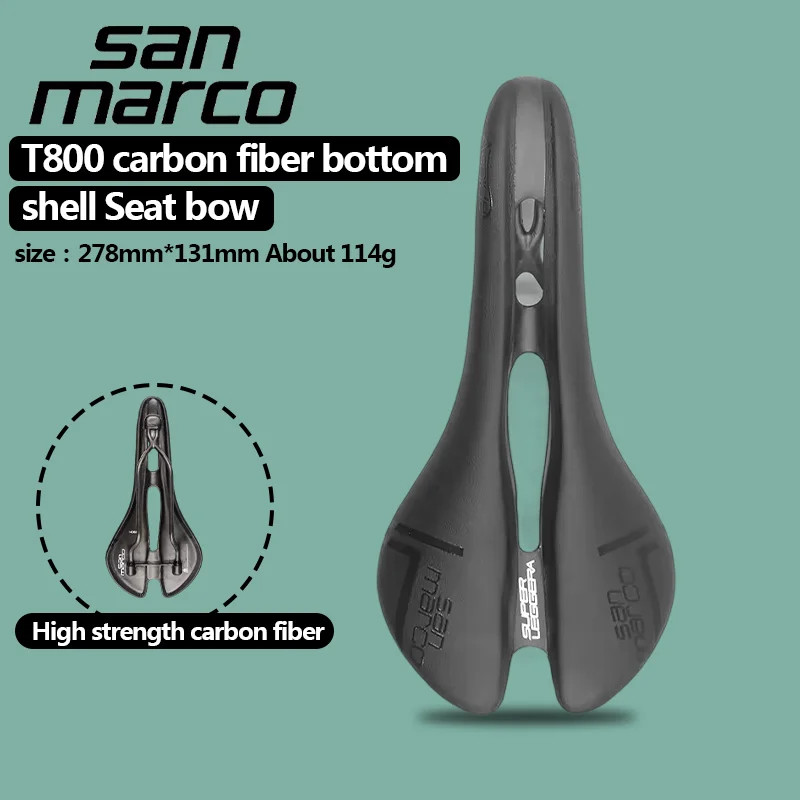 San Marco Aspide Carbon Road Bike Saddle 131mm Carbon Rails MTB Racing Seat 121g