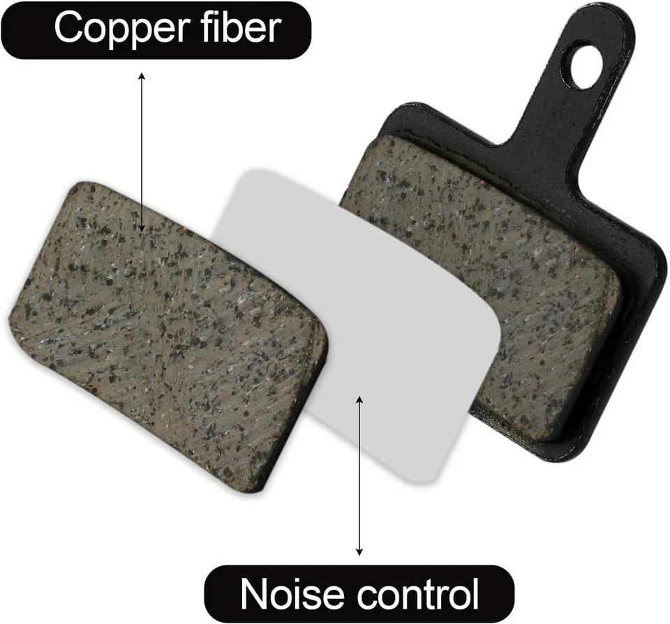 4 Pairs Bike Disc Brake Pads – Bicycle Brake Pads Replacement – Compatible with