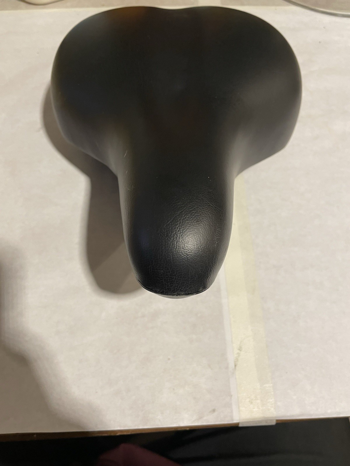 Black Synthetic Bicycle Saddle Seat, Universal Fit, Unisex Adult 1 Item no brand