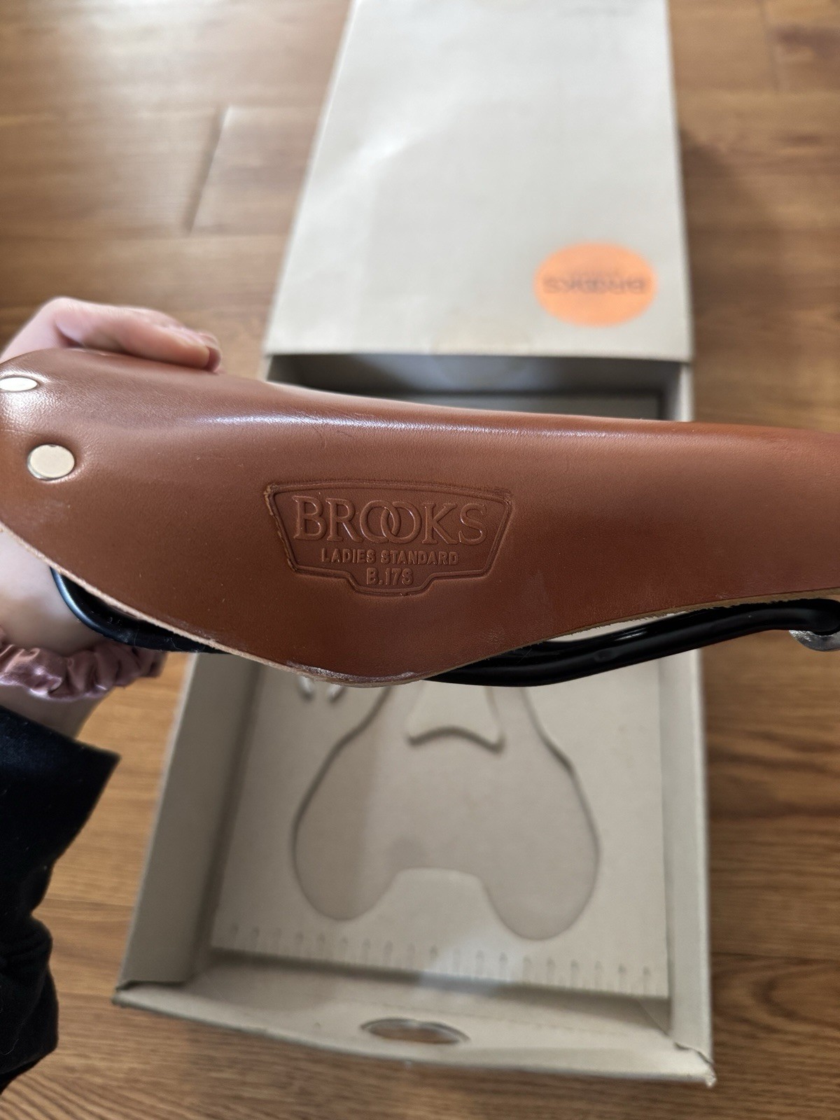 Brooks England 2002 B17S Women’s Leather/Steel Bicycle Saddle Seat, Brown