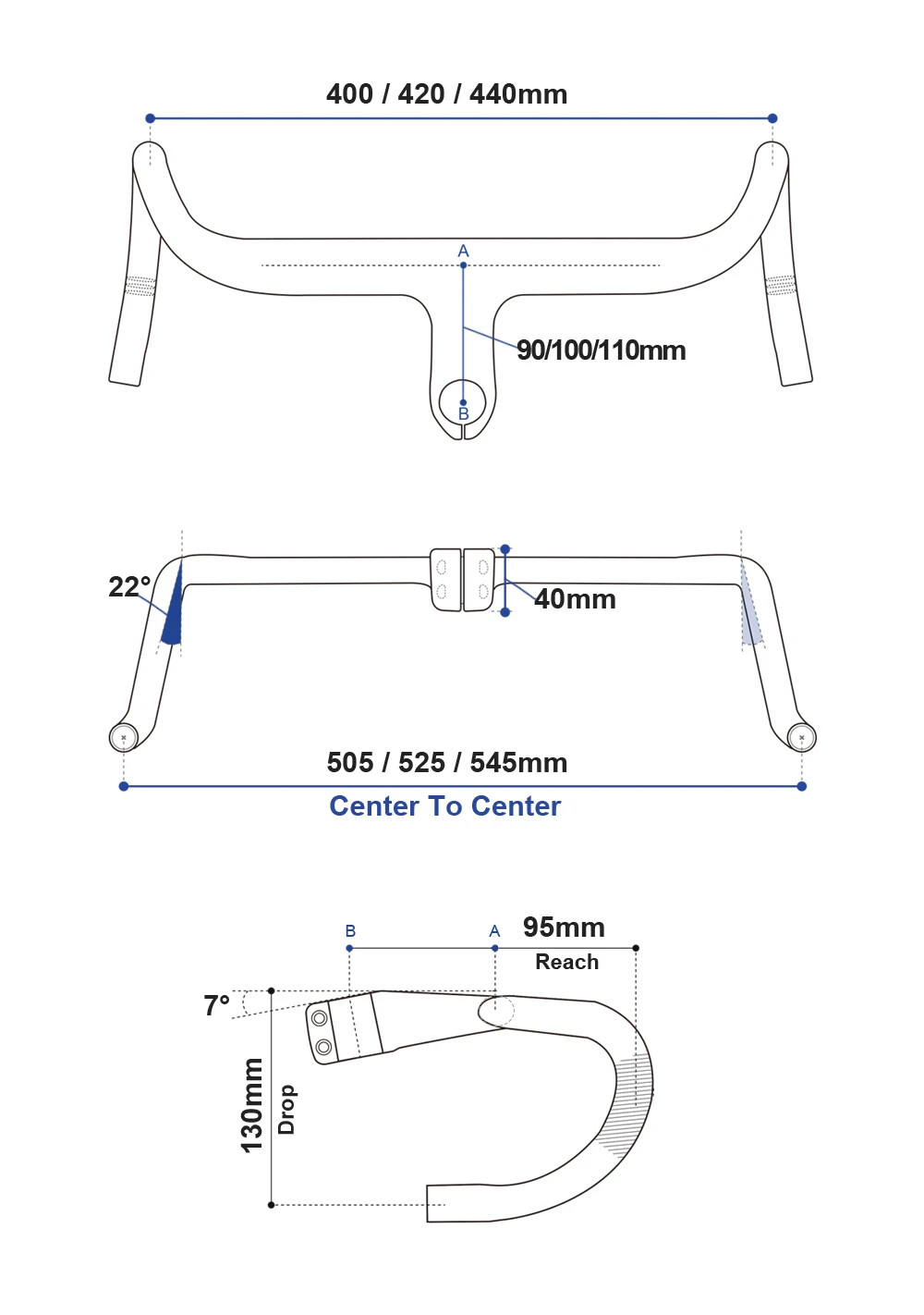 Carbon Fiber Gravel Bike Integrated Handlebar Internal Cable Bicycle Parts