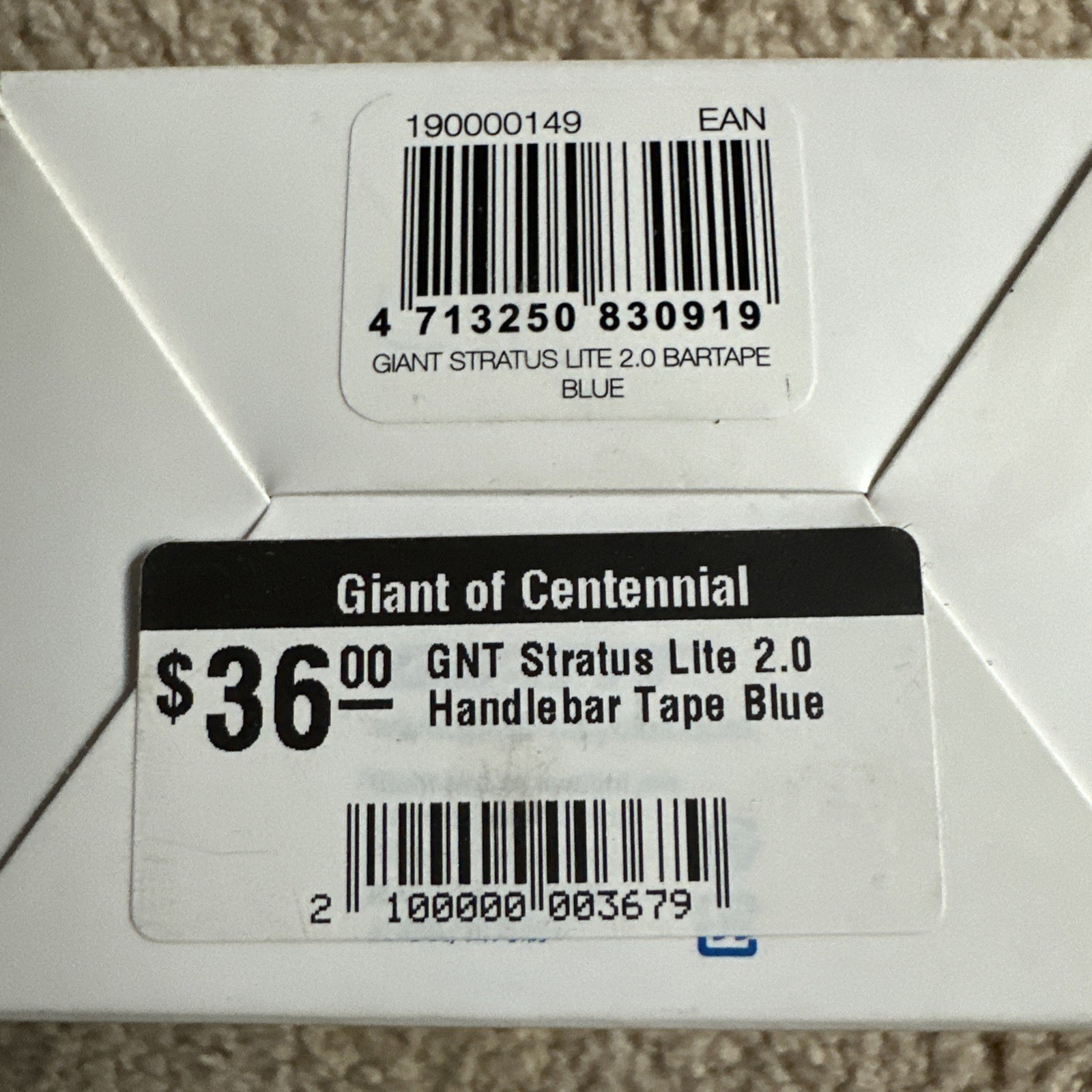 GIANT Stratus Lite 2.0 Bike Handlebar Tape BLUE RTL $36