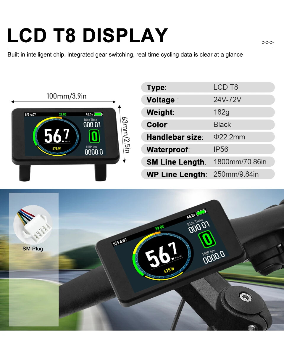 60A Sinewave Dual Mode Controller 48V 52V 60V 72V for 1000W-3000W Hub Motor
