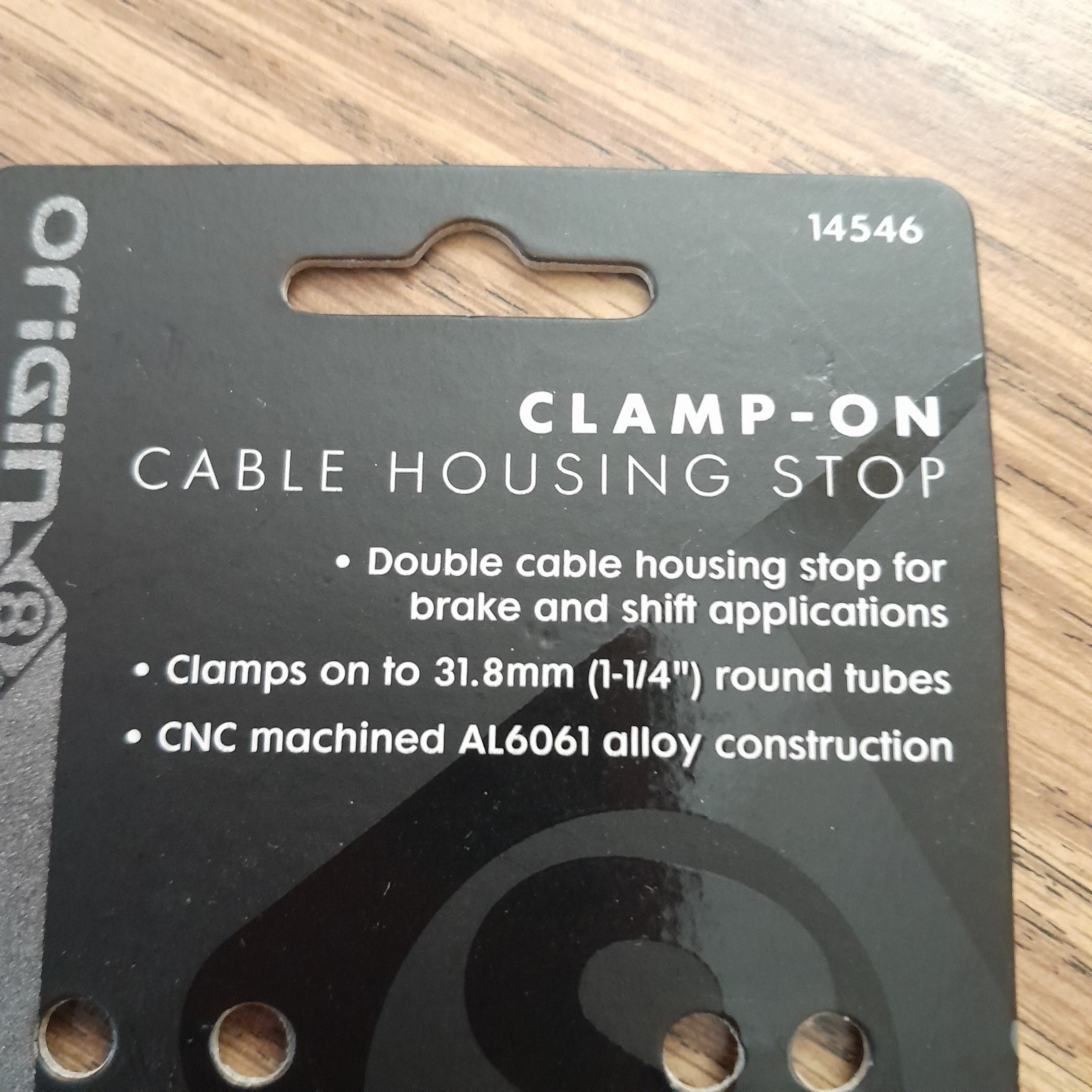 Origin8 Double Clamp On Cable Housing Stop For Shifters or Derailleurs 31.8mm