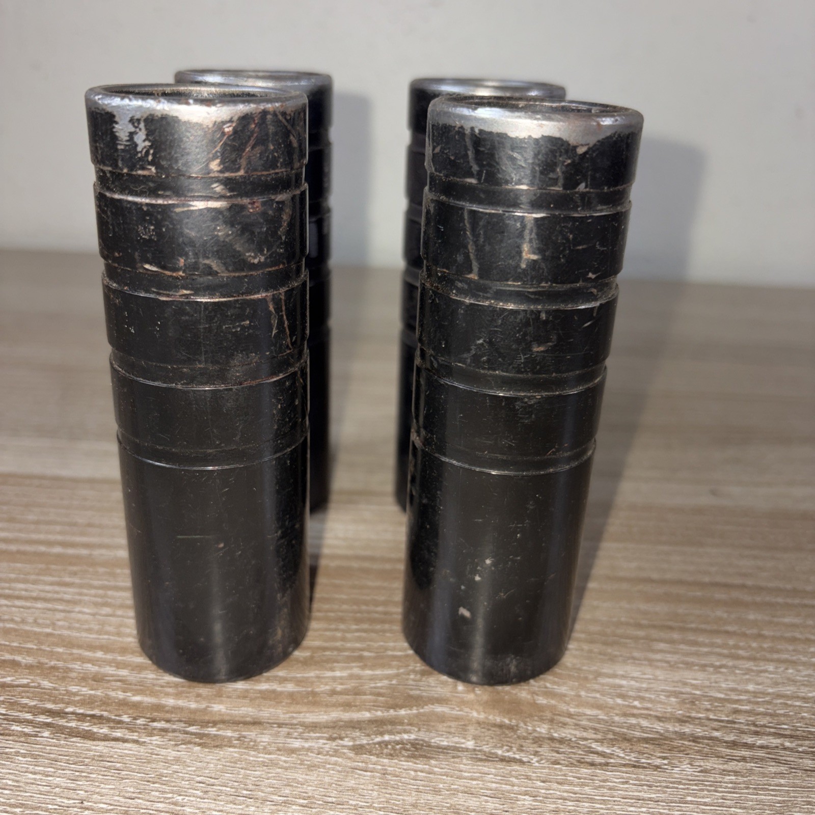 Vintage Bmx Unthreaded Pegs 3/8 Axle 4 1/2″ Lot Of 4 Unbranded