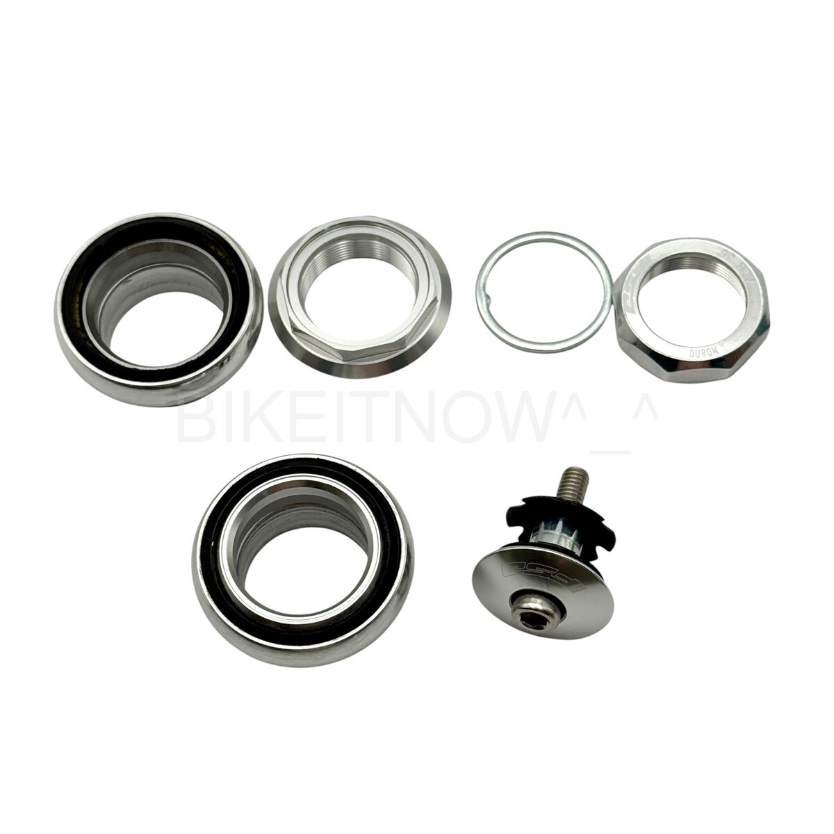 Fsa Duron X 1″ Threaded Headset Sealed Bearings 22.4/26.4mm Silver w/top cap