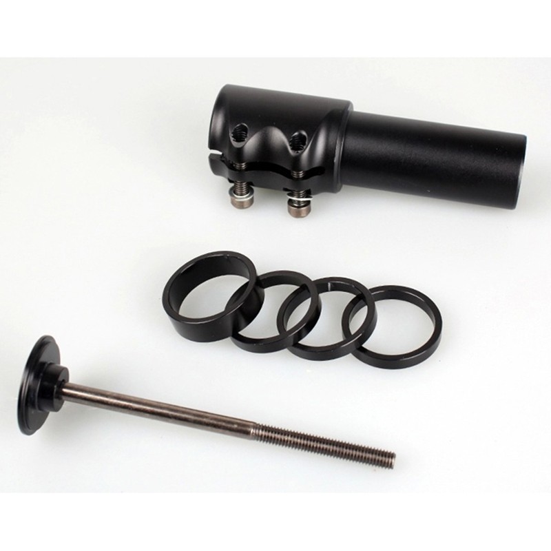 MTB Fork Stem Extender Aluminum Handlebar Riser HeadUp Adapter for Mountain Bike