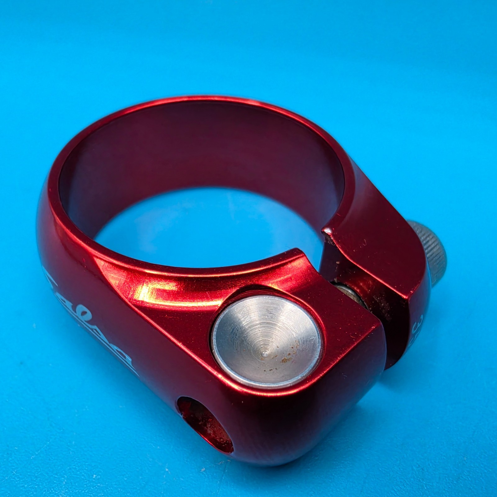 Salsa Lip-Lock Seatpost Clamp 34.9 35.0 RED EUC!!! g22