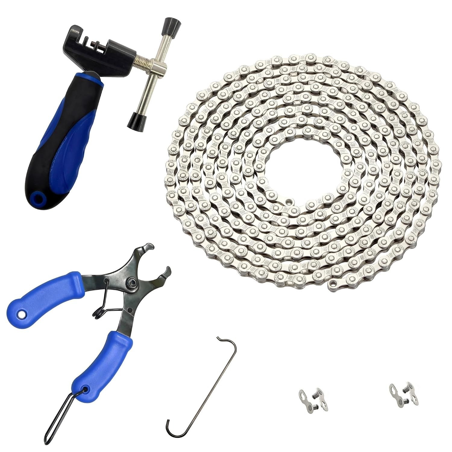 Bike Chain 6/7/8 Speed 126 Links, Chain Bike Replacement Kit with Bike Chain …