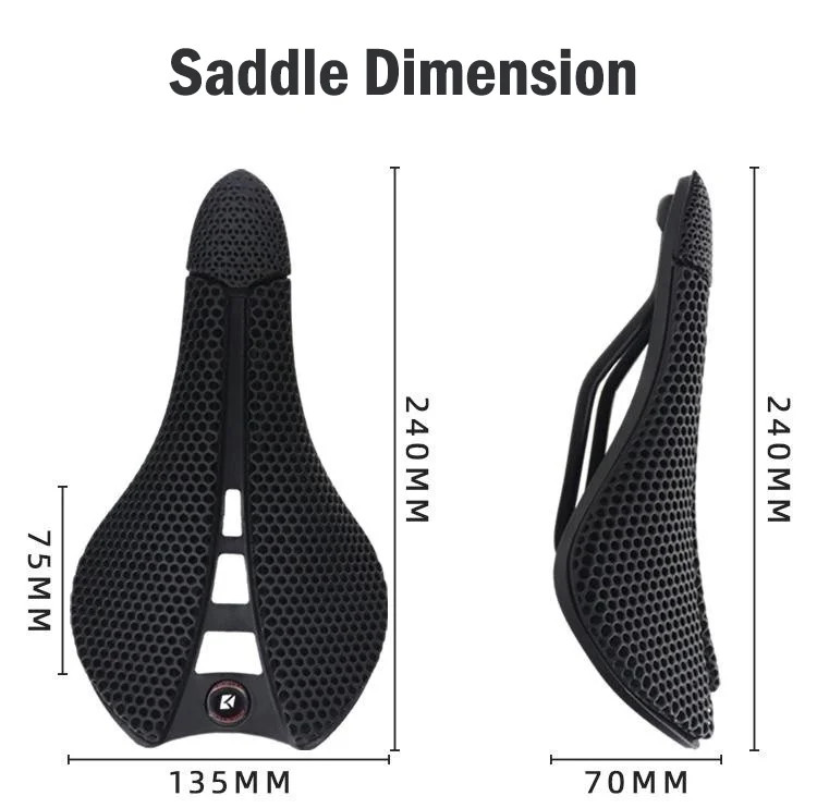 3D Print Mountain/Road Bicycle Saddle 7X7mm Comfortable Bike Seat 240mm X135mm