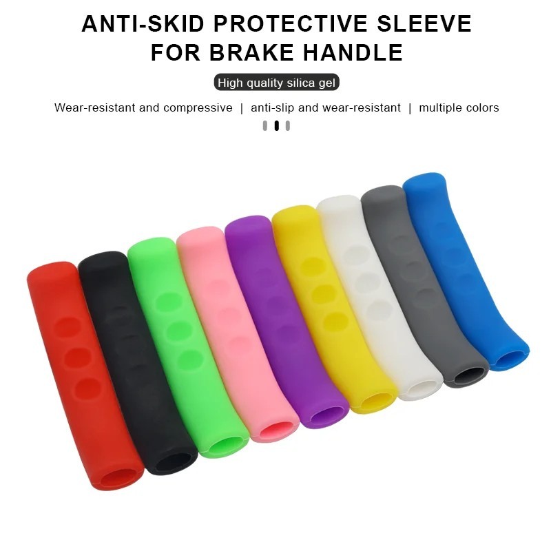 2Pcs Bike Brake Lever Cover Silicone Anti Slip Handle Sleeve MTB BMX Grip