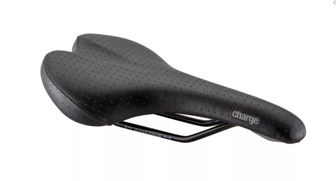 CHARGE Spoon Comfort Saddle foam bike seat, black. For road, hybrid, mountain.