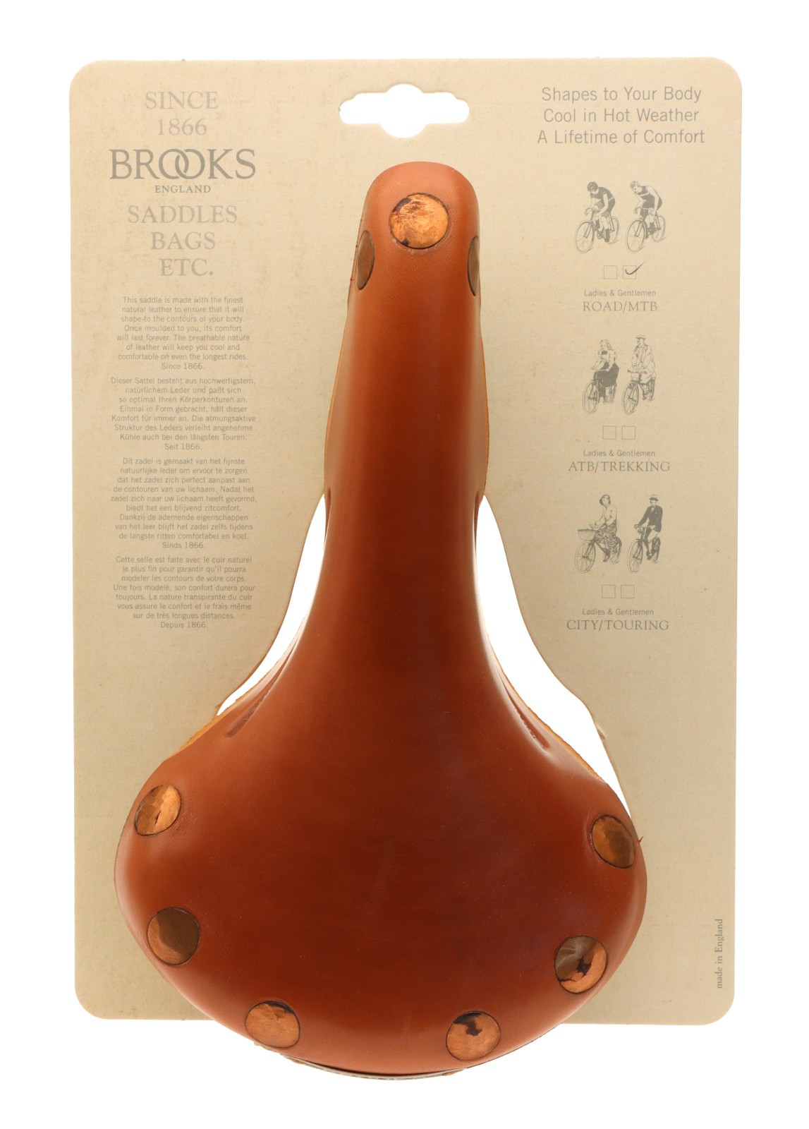 Brooks Team Pro Special Saddle Steel Rails Hard Leather Cover Honey NEW NOS