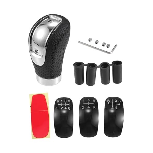 Car Shift Knob, 9.6cm Universal for 5 6 Speed Manual Transmission Vehicle Black