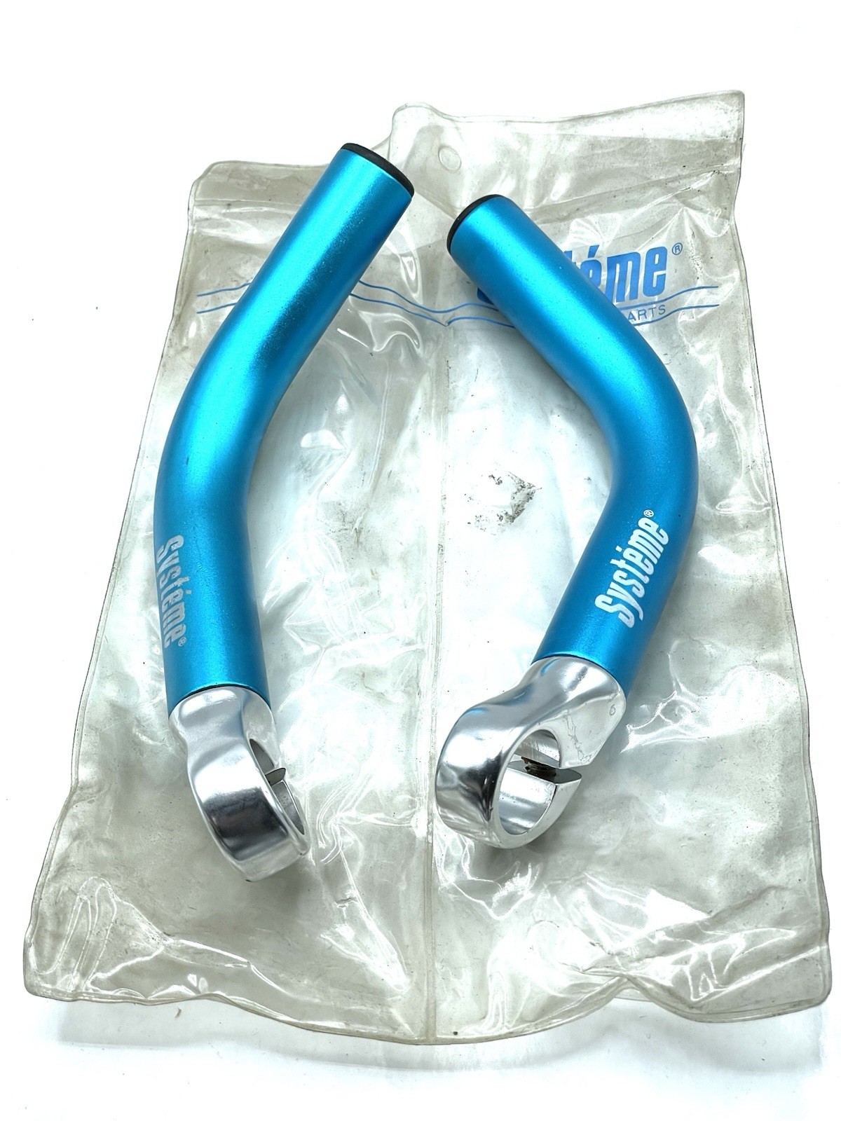 Systeme Turquoise Anodized Vintage 1990’s Mountain Bike Bar Ends NOS