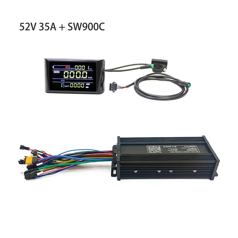 36V 48V 52V 35A 750W-1500W E-Bike 3 Mode Sine Ware Controller+SW900 Display