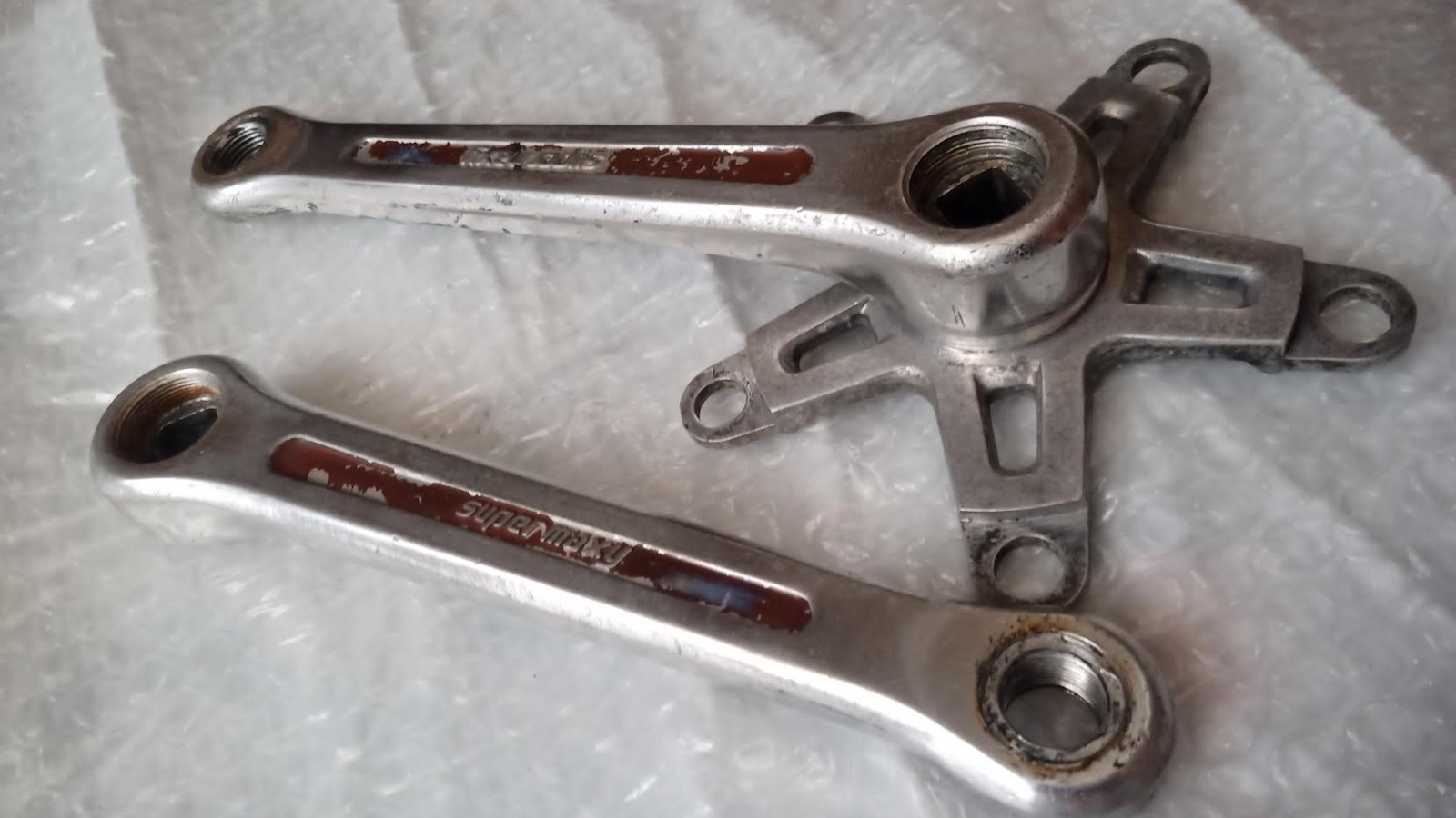 Sugino 170 Super Maxy cranks survivors 110bce YST BB w shop wear old school BMX