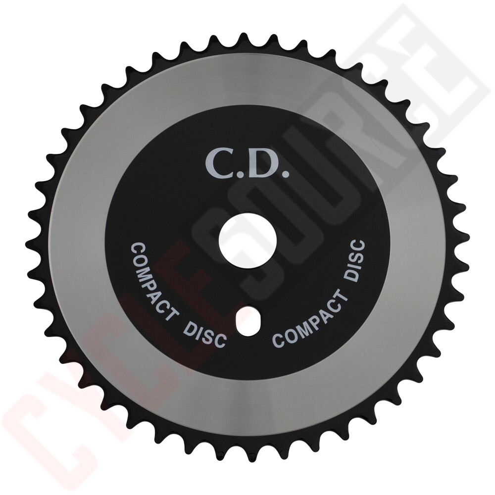 ENIX Bike Bicycle CD COMPACT DISC Sprocket Chainring 44T Black/Silver