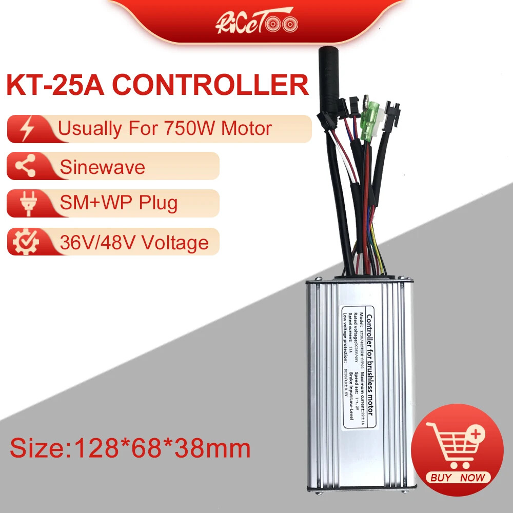 250W-3000W Electric Bike Controller 15A-50A Sinewave SquareWave Controller