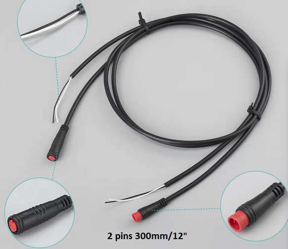 Waterproof Connector For Ebike Julet Basic Connector 2 – 6 Pin Cable