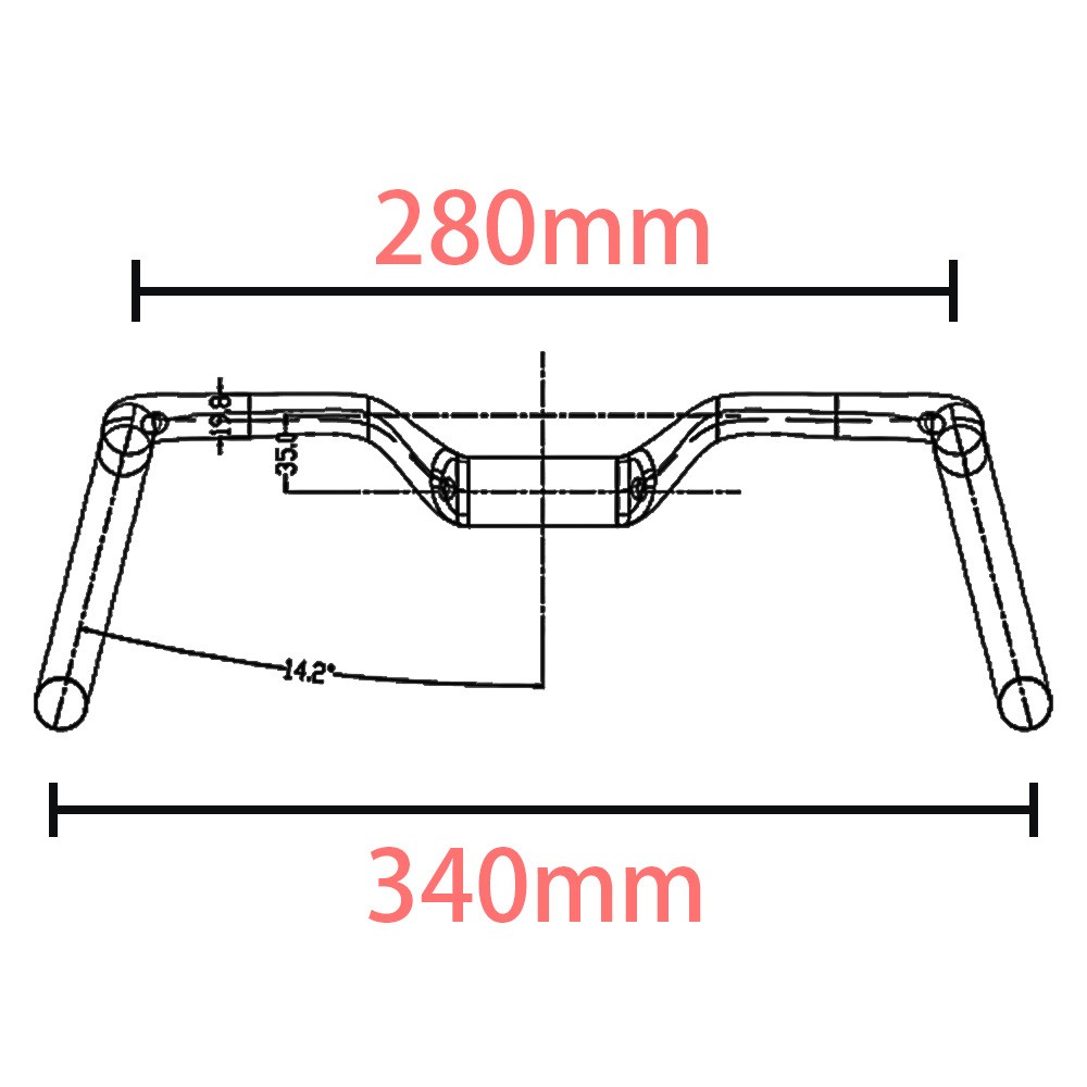 Full Carbon Handlebar Rise 35mm Aero Racing Gravel Road Bicycle Drop Bar 31.8mm