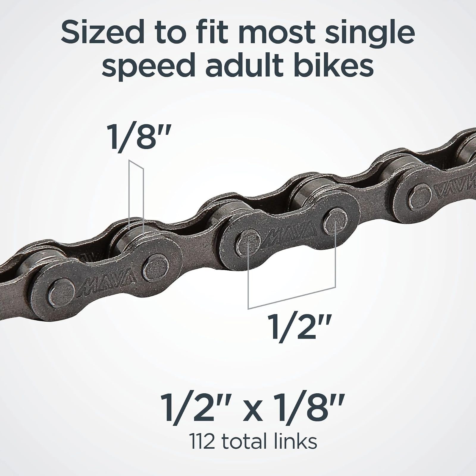 Schwinn Steel Replacement Bike Chain 112 Links for Single & Multi-Speed