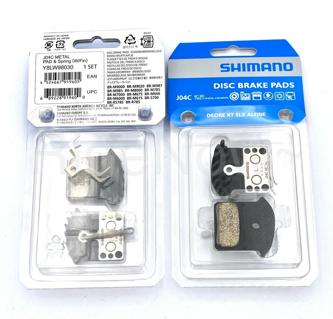 2Pair Shimano XTR BR-M9000 Metal Pad J04C.ICETec Fin for M9020 M9000 M8000 M7000