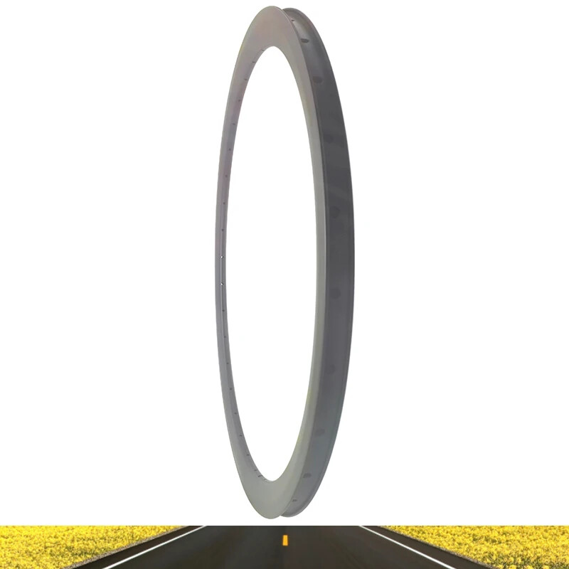 700C Road Bike Carbon Rim 38mm Deep 23mm Wide Disc/V Brake Clincher 16-36 Holes