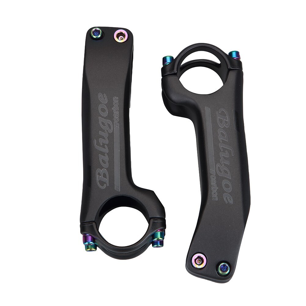 MTB Mountain Bike Carbon Fiber Stem 6/17 Degree Road Bicycle Stems 31.8*70-130mm