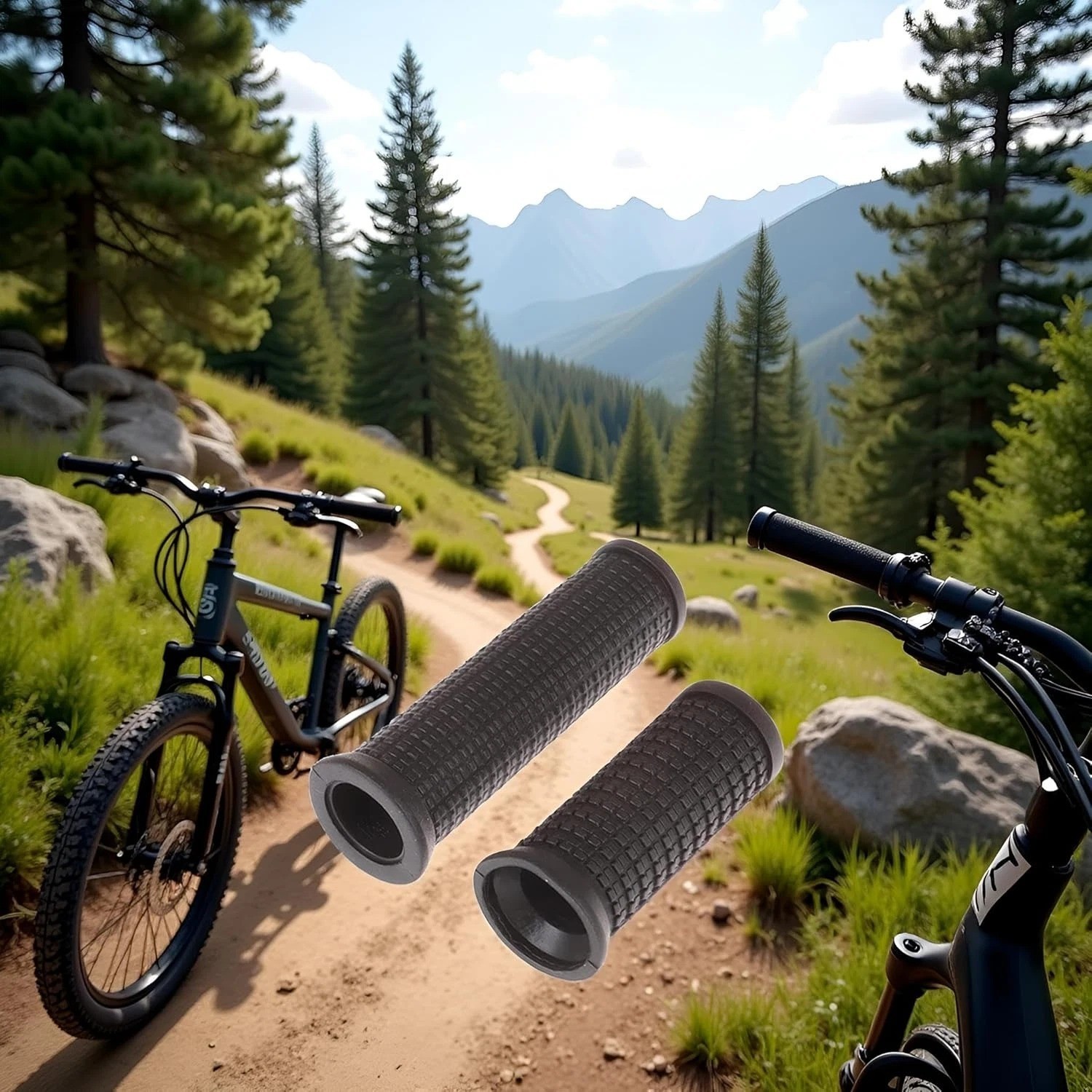 2PCS Bike Handlebar Grips Long/Short for Twist Shifter MTB Anti-Slip