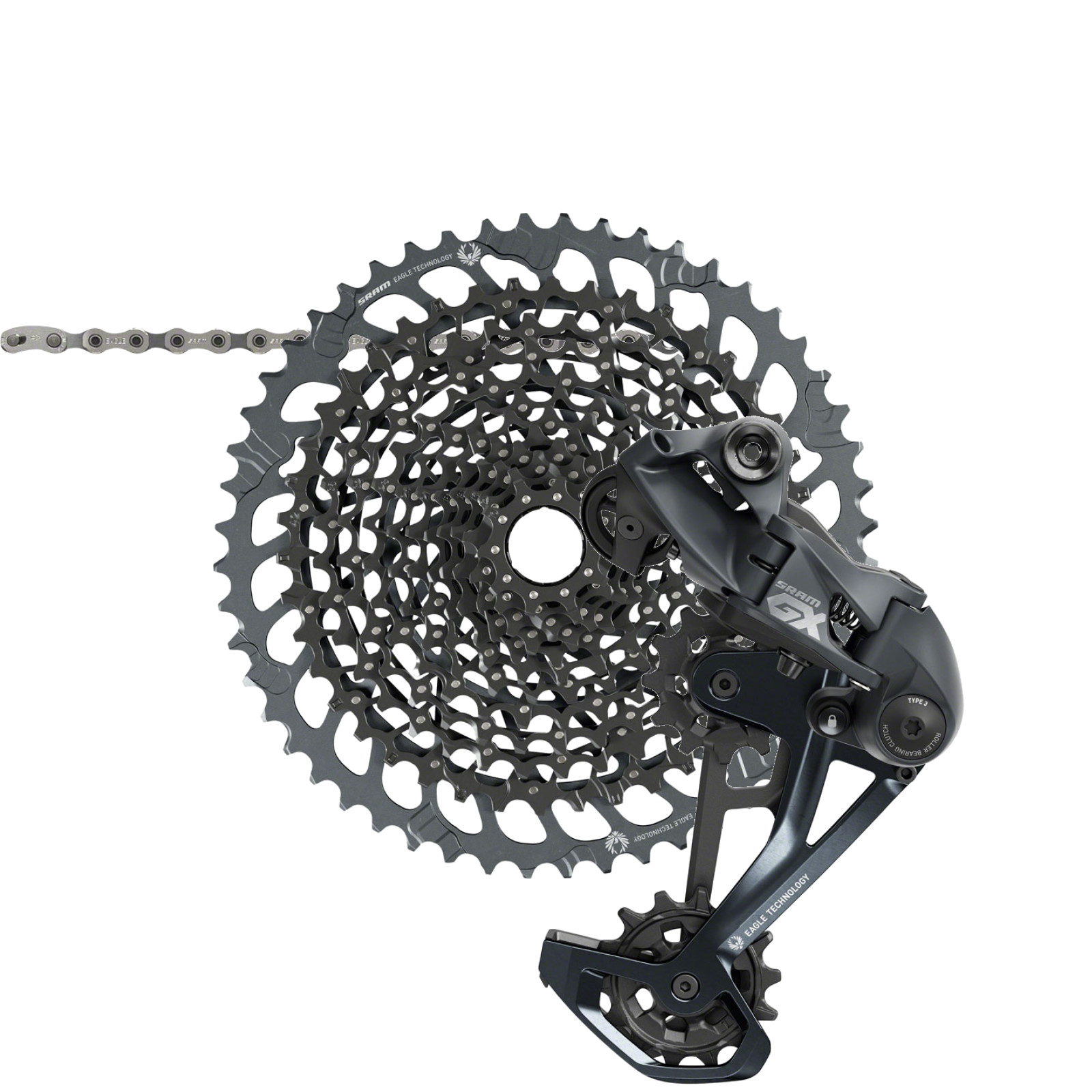SRAM GX Eagle 12-Speed Cycling Gear Bundle: Chain, Cassette, & Long Cage