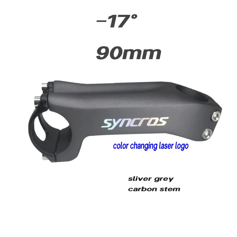 Angle -6 / -17 Degree Carbon Road Mountain Bike Stems handlebar 31.8×70-130MM