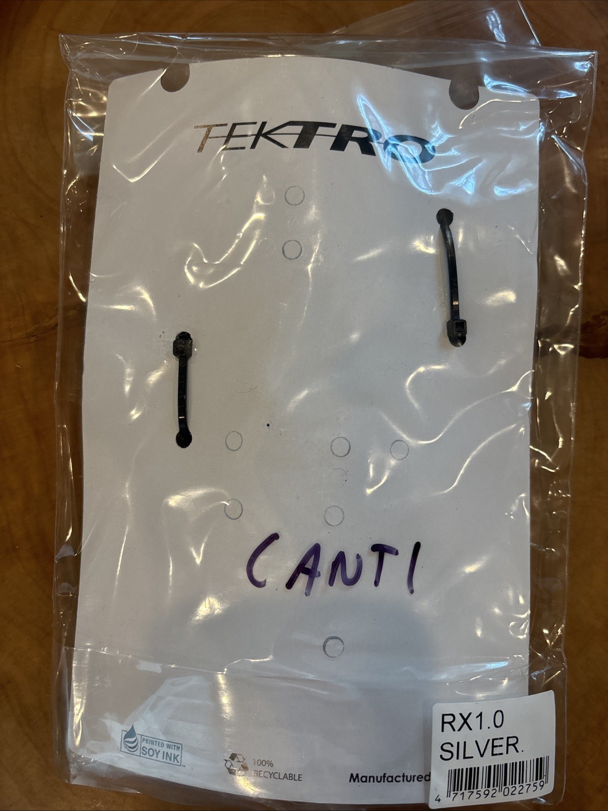 Tektro RX 1.0 Brakes Levers For Cantilever Brakes | New | Silver