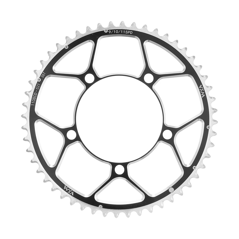 Folding Bike Double Chainring 110BCD 34T 50T 36T 52T 39T 53T Road Bike Crankset