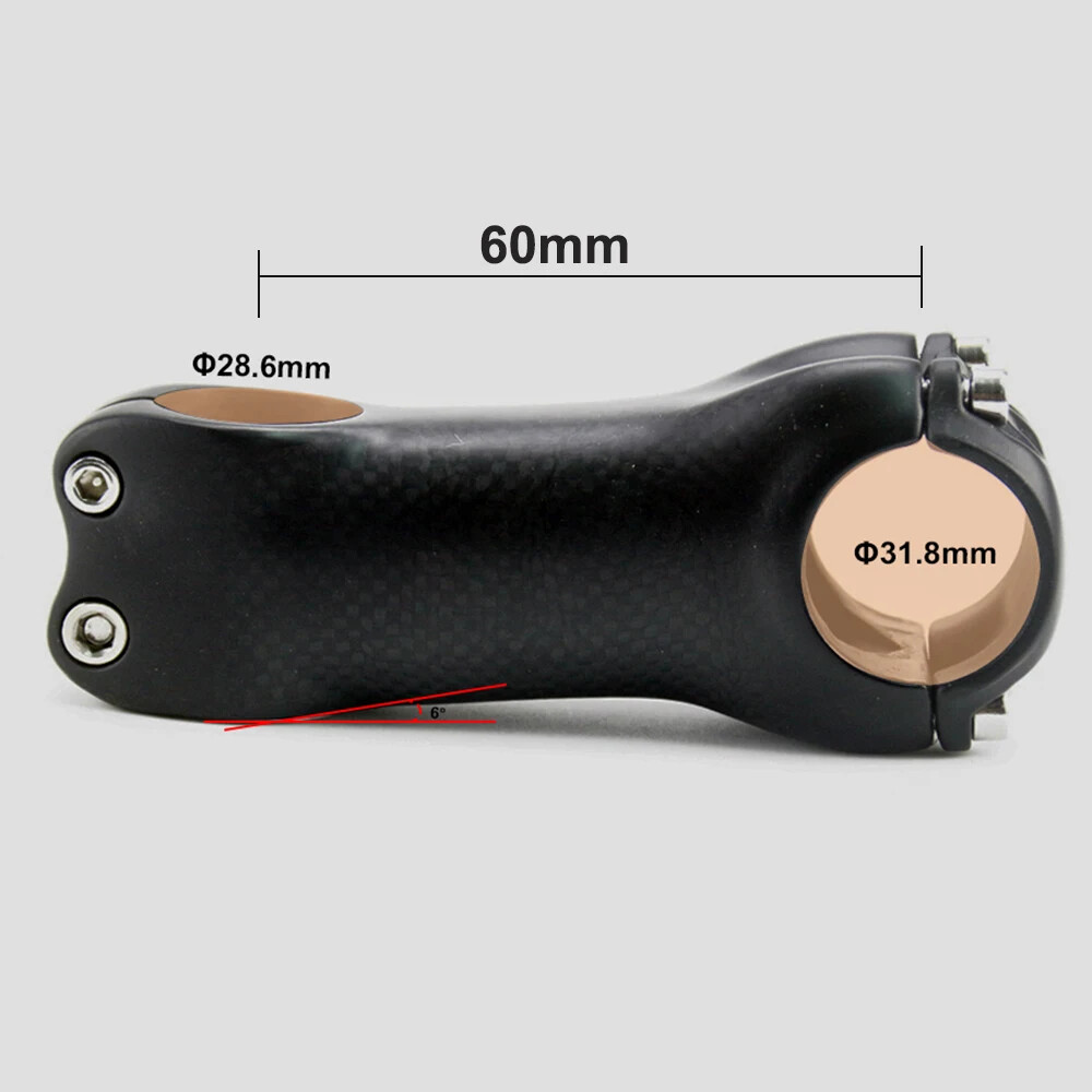 Carbon Power Mountain Road Bike Stem 6/17 Degree 70/80/90/100/110/120/130mm