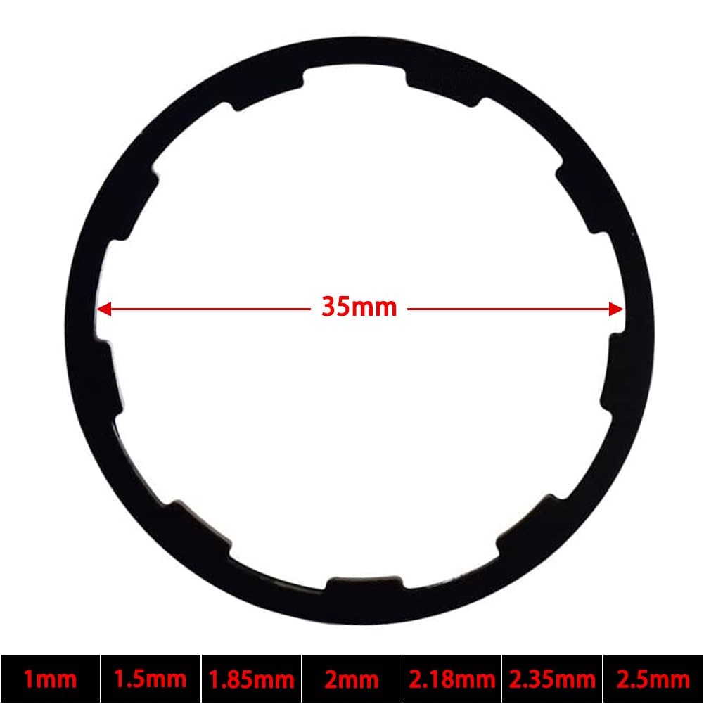 8PCS Bicycle Flywheel Washer Spacer Cassette Headset Gasket Hub Bottom Bracke…