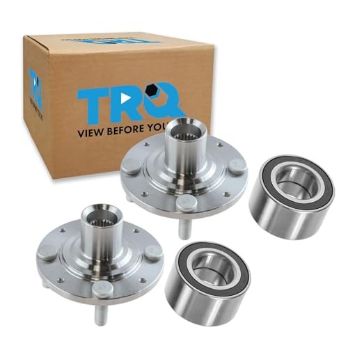 2 Piece Front Wheel Bearing & Hub Kit Set Compatible with 1992-2000 Honda