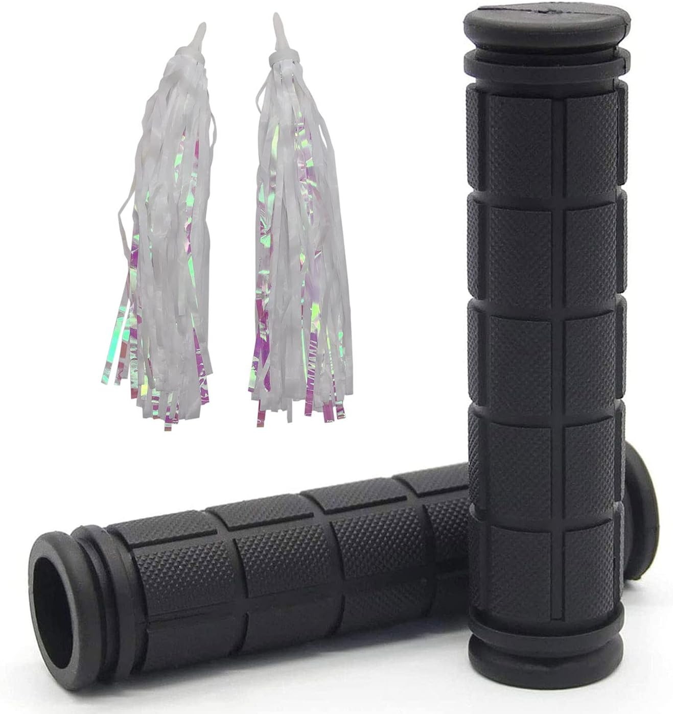 Universal Kids Bike Handlebar Grips – Non-Slip, 4.72″ with Tassels for All Bikes