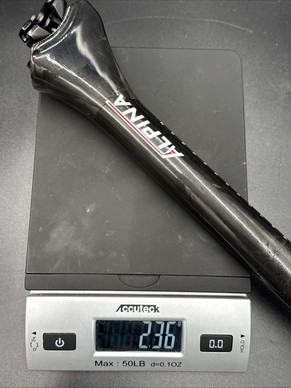 ~RARE~ ALPINA Carbon Seatpost 31.6mm 305mm Length 10mm Offset EXCELLENT