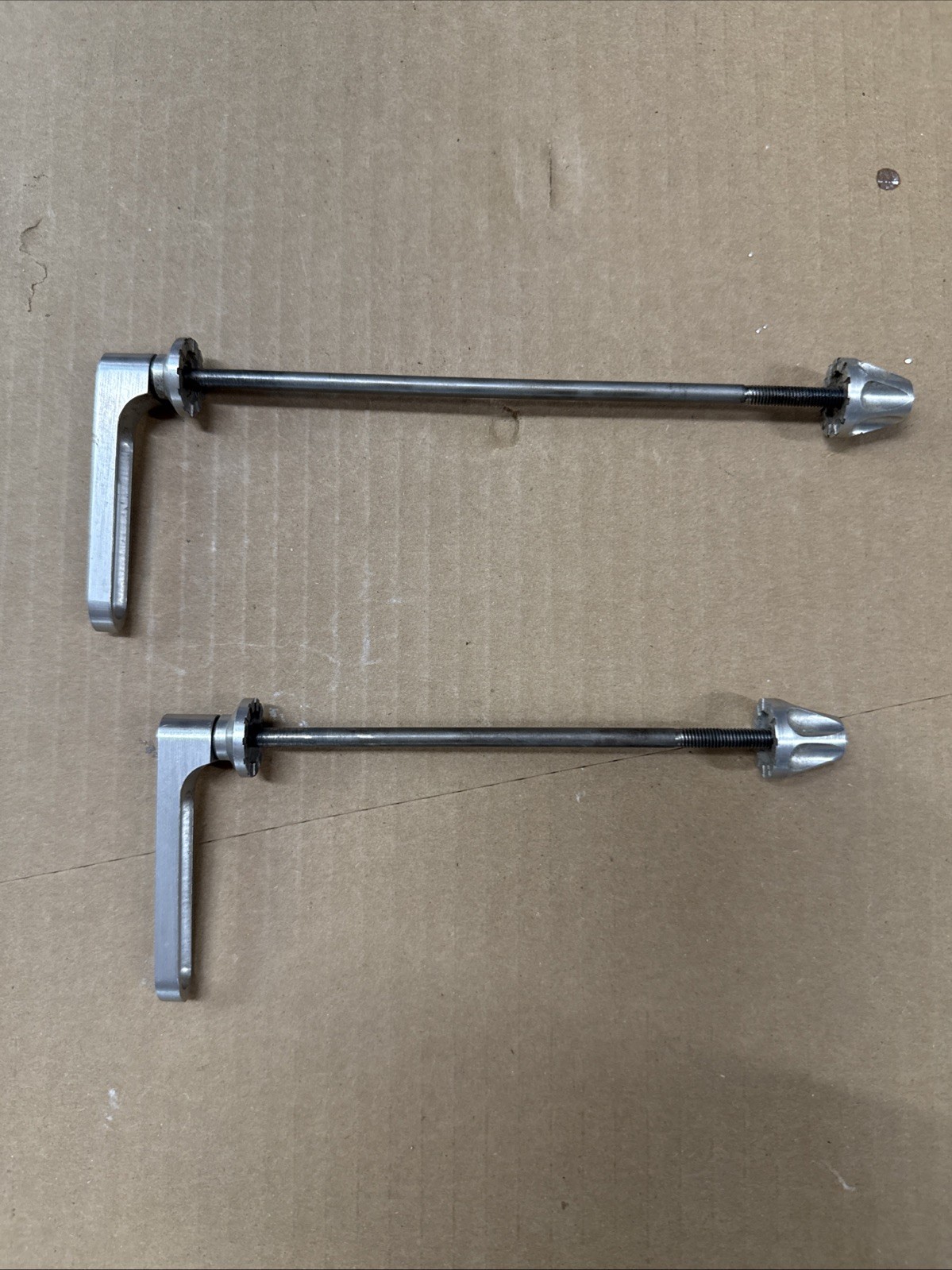 Rare Vintage Gravity Research Skewers in Silver 65 grams Classic MTB